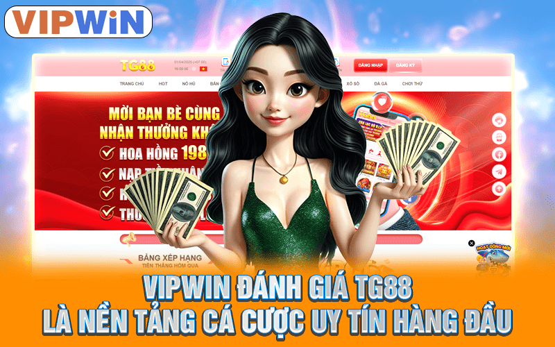 Vipwin đánh giá TG88 là nền tảng cá cược uy tín hàng đầu